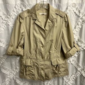 LOFT “Ann Taylor” Safari - Utility Jacket in Khaki